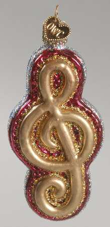 Music Treble Clef-Burgundy - No Box