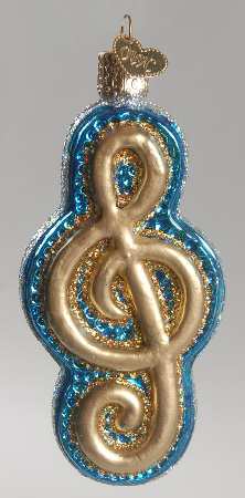 Music Treble Clef-Blue - No Box