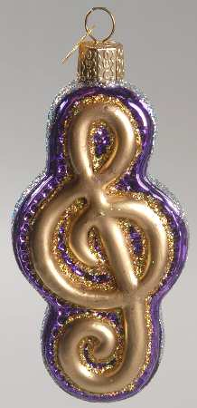 Music Treble Clef-Purple - No Box