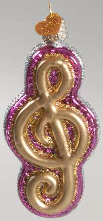 Music Treble Clef-Hot Pink - No Box