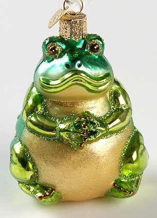 Fish and Marine Life Ponderous Frog-Matte Green - No Box 275a