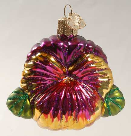 Old World Christmas Pansy Pink - No Box Nb1864