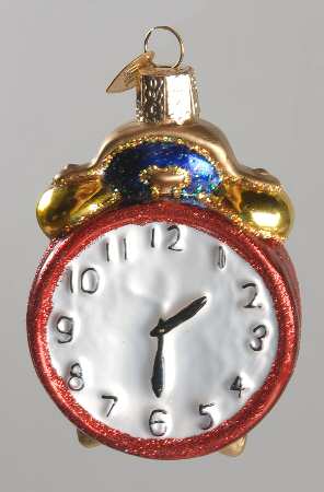 Old World Christmas Alarm Clock Red - No Box Nb1882