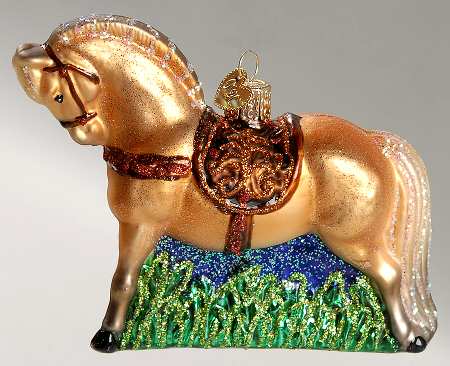 Old World Christmas Fjord Horse - No Box Nb1705