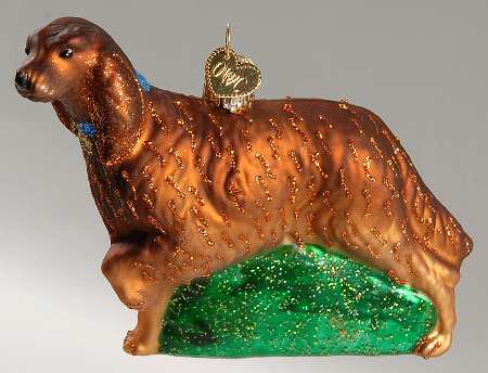 Old World Christmas Irish Setter Dog - No Box Nb1710