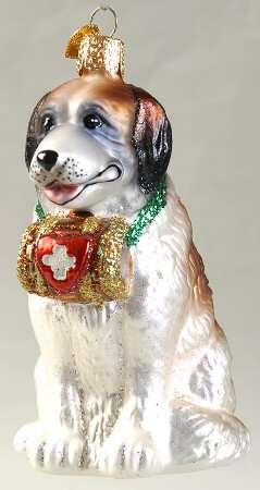 Old World Christmas Saint Bernard Dog - No Box Nb1715