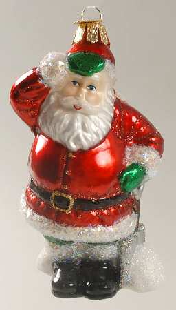Old World Christmas Shoveling Santa - No Box Nb1790