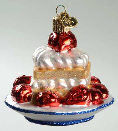 Old World Christmas Strawberry Shortcake - No Box Nb1762