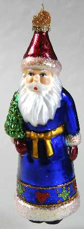 Old World Christmas Pennsylvania Dutch Santa Blue - No Box Nb1785