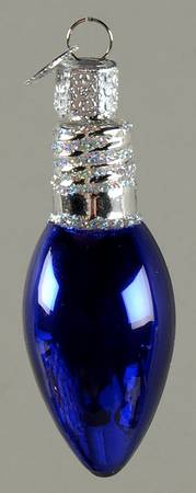 Old World Christmas Christmas Bulb-Blue - No Box Nb2485