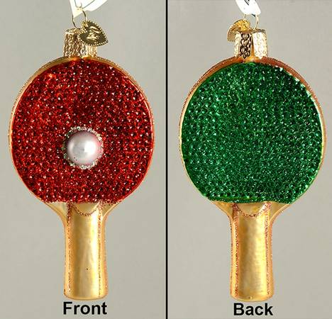 Old World Christmas Ping Pong Paddle - No Box Nb2656