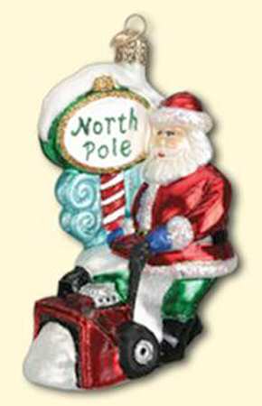 Old World Christmas Snow Blower Santa - No Box Nb1987