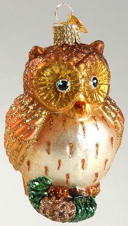 Birds-Hanging Wide-Eyed Owl - No Box