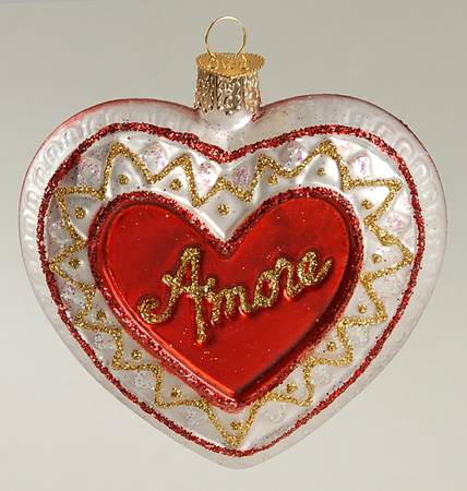 Hearts Amore Heart  - Red Center - No Box