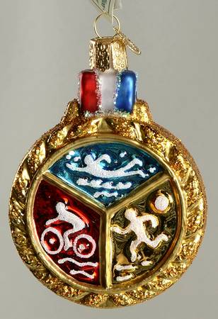 Old World Christmas Triathlon Medallion - No Box Nb2534