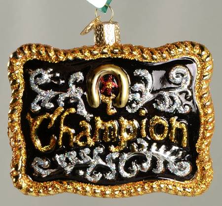 Old World Christmas Champion Buckle - No Box Nb2488