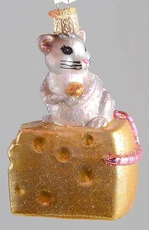 Old World Christmas Hungry Mouse - No Box Nb2564