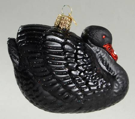 Birds-Hanging Black Swan - No Box