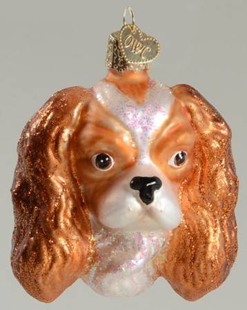 Old World Christmas King Charles Spaniel - No Box Nb2057