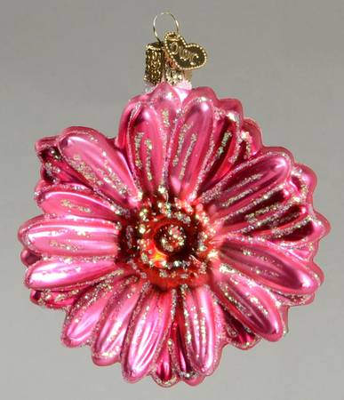 Old World Christmas Andy's Daisy - Dark Pink - No Box Nb2126
