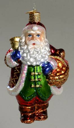 Old World Christmas Bell Ringer Santa - No Box Nb2145