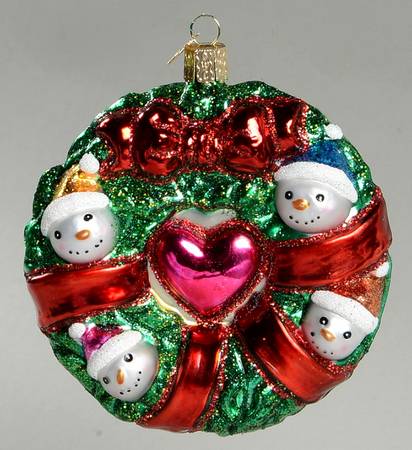 Snowmen Snowman Family Wreath - No Box
