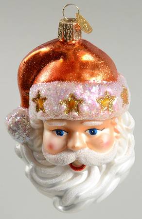 Old World Christmas Fashion Santa - Orange - No Box Nb2155
