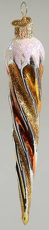 Old World Christmas Fashion Icicle - Orange - No Box Nb2119
