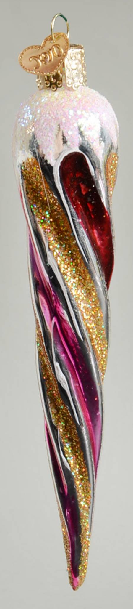 Old World Christmas Fashion Icicle - Pink - No Box Nb2117