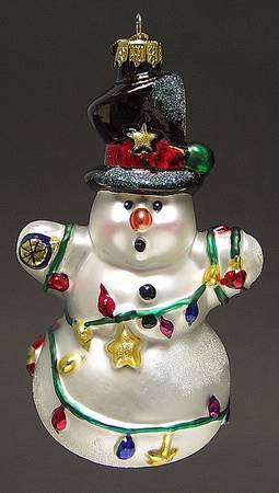 Snowmen Snowman In Lights - No Box