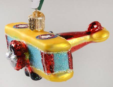 Old World Christmas Biplane - No Box Nb2808