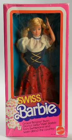 Dolls of the World Swiss Barbie - Boxed