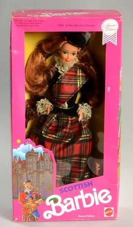 Dolls of the World Scottish Barbie-Second Edition - Boxed
