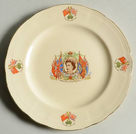 Alfred Meakin Royalty Giftware Elizabeth Ii Coronation Salad Plate - No Box