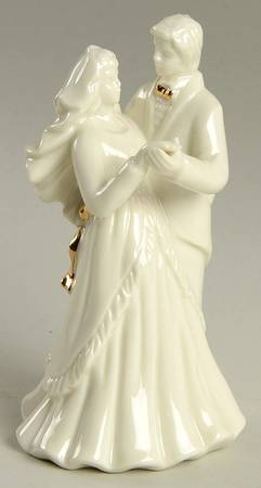 Mikasa Figurine Wedding Bells-Cake Topper-Dancing - Boxed