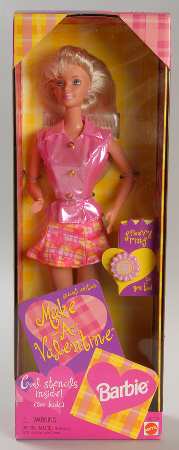 Annual Valentines Barbie Make-A-Valentine - Boxed