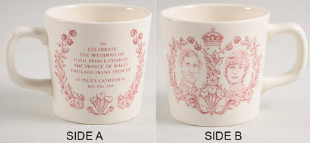 Masons Royalty Giftware Prince Charles & Diana Cup - No Box