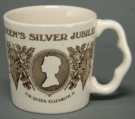 Masons Royalty Giftware Queen Elizathe Ii-Silver Jubilee Mug - No Box