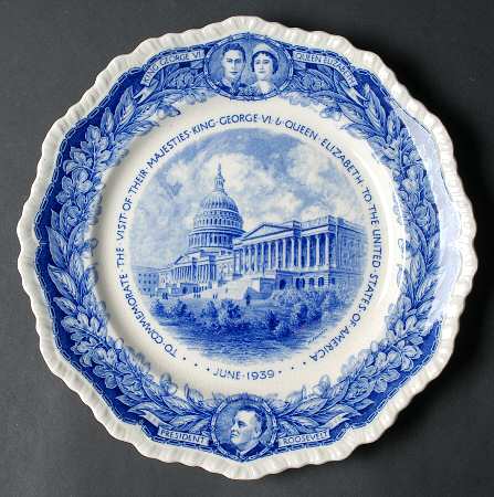 Masons Royalty Giftware King George & Elizabeth Vist USA - No Box