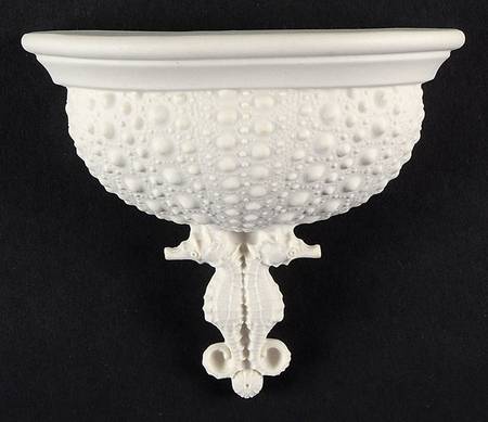 Margaret Furlong Giftware Urchin And Sea Horse Wall Sconce - Boxed