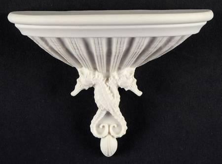 Margaret Furlong Giftware Shell And Sea Horse Wall Sconce - Boxed