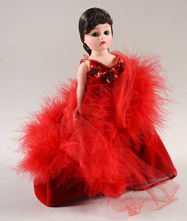 Scarlett Series Scarlett In Red Velvet Dress - Boxed