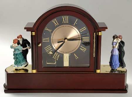 Heirloom Music Boxes Clock Symphonium W/ Animation - Boxed