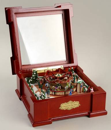 Heirloom Music Boxes Carousel In The Park - Boxed