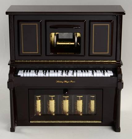 Heirloom Music Boxes Holiday Player Piano - Boxed