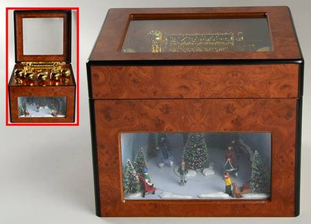 Heirloom Music Boxes Grand Animated Concertina - Boxed