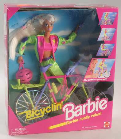 Toys R Us-Exclusives Bicyclin' Barbie  - With Box