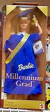 Graduation Barbie Millennium Grad-Blue Gown - Boxed
