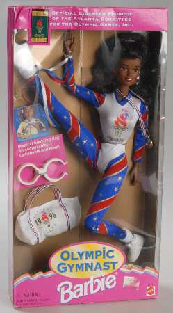 Olympic Barbie Olympic Gymnast African Am  - Boxed