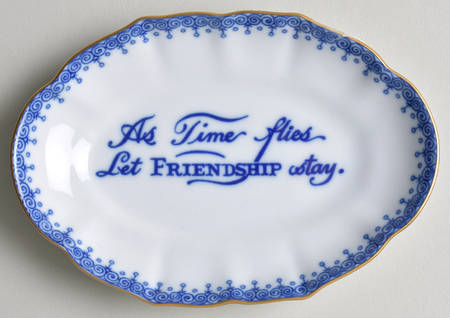 Mottahedah Giftware & Figurines Tray-As Time Flies Let Friendship Stay - No Box